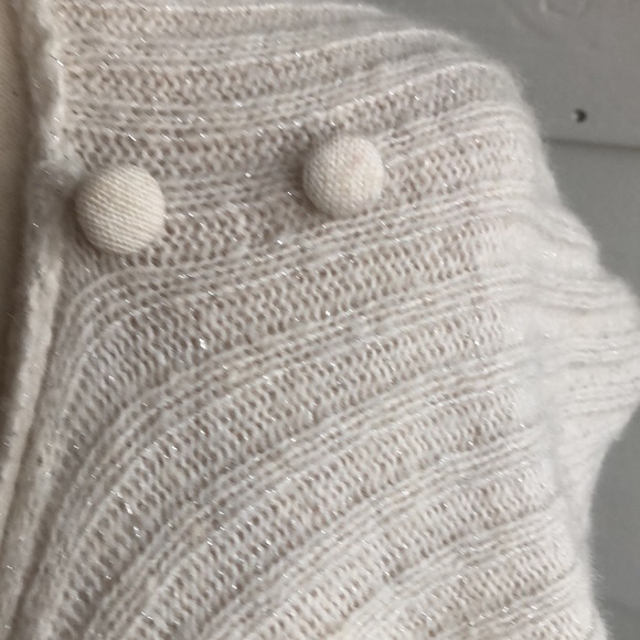 Jennifer Lopez cream asymmetrical cardigan size L, versatile and classic style - Picture 4 of 9